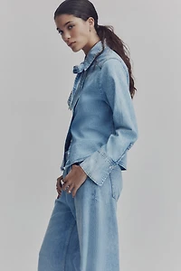 Blouse en denim avec boucle