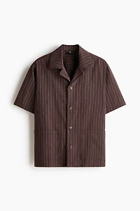 Ensemble chemise et short en lin mélangé