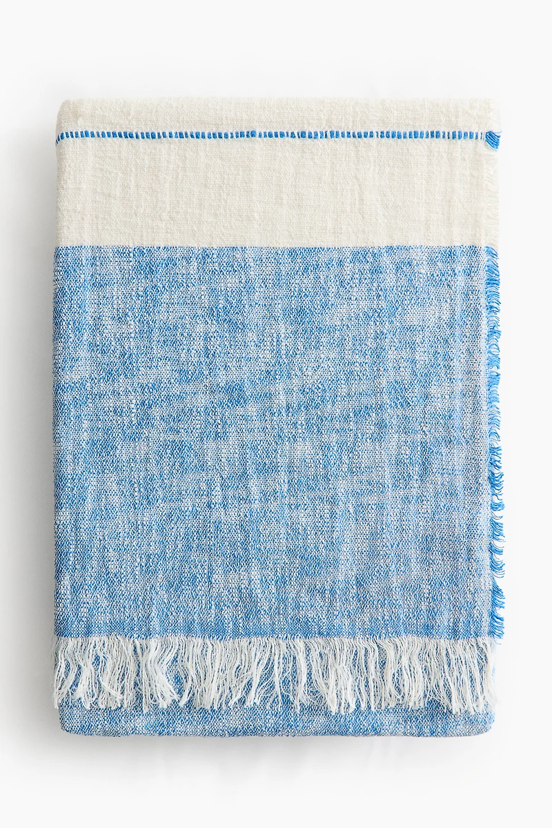 Linen-Blend Throw