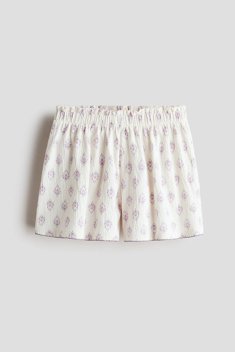 Short imprimé en jersey de coton