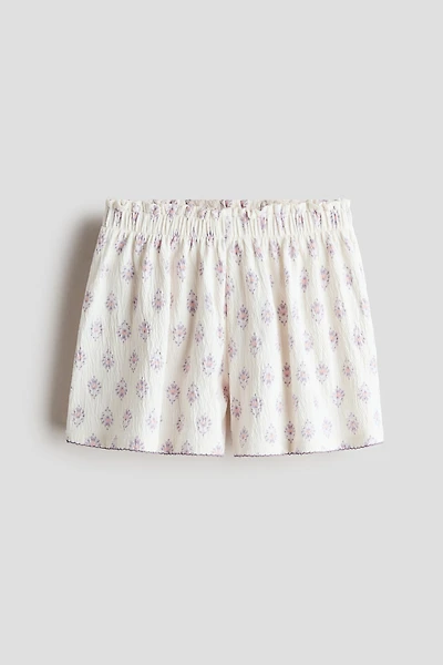 Short imprimé en jersey de coton