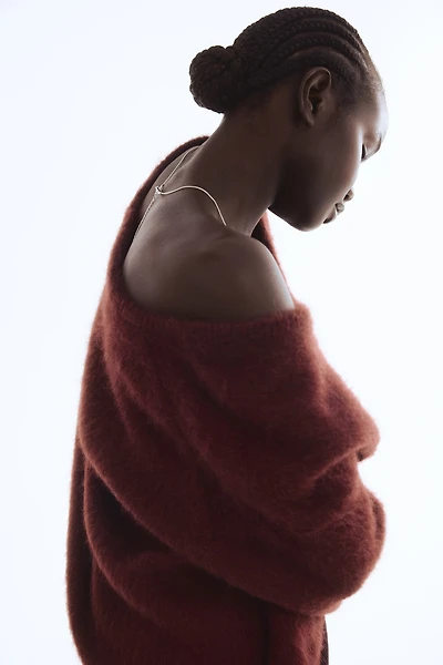 Chandail ample en mohair mélangé