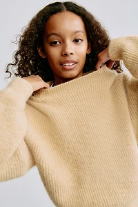 Chandail en tricot côtelé