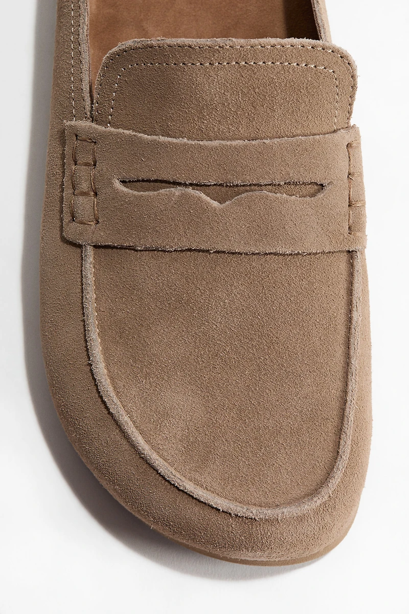 Leather Mule Loafers