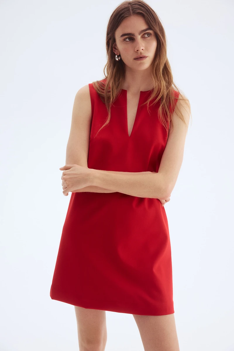Twill Shift Dress
