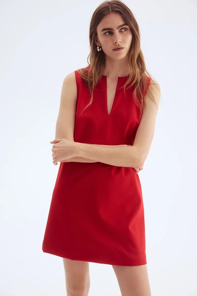 Twill Shift Dress