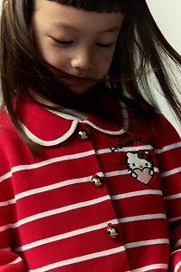 Embroidered-Detail Knit Cardigan