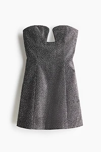 Glittery Bandeau-Style Dress