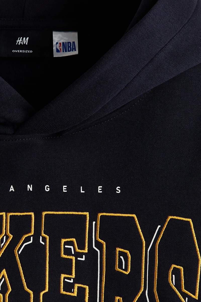 Oversized Fit Printed Hoodie