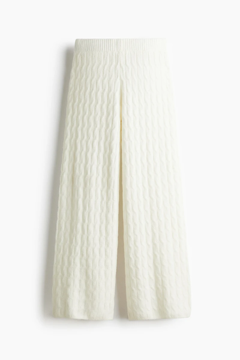 Cable-Knit Pants