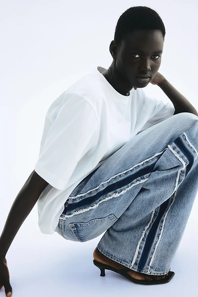 Jeans with Side Panels
