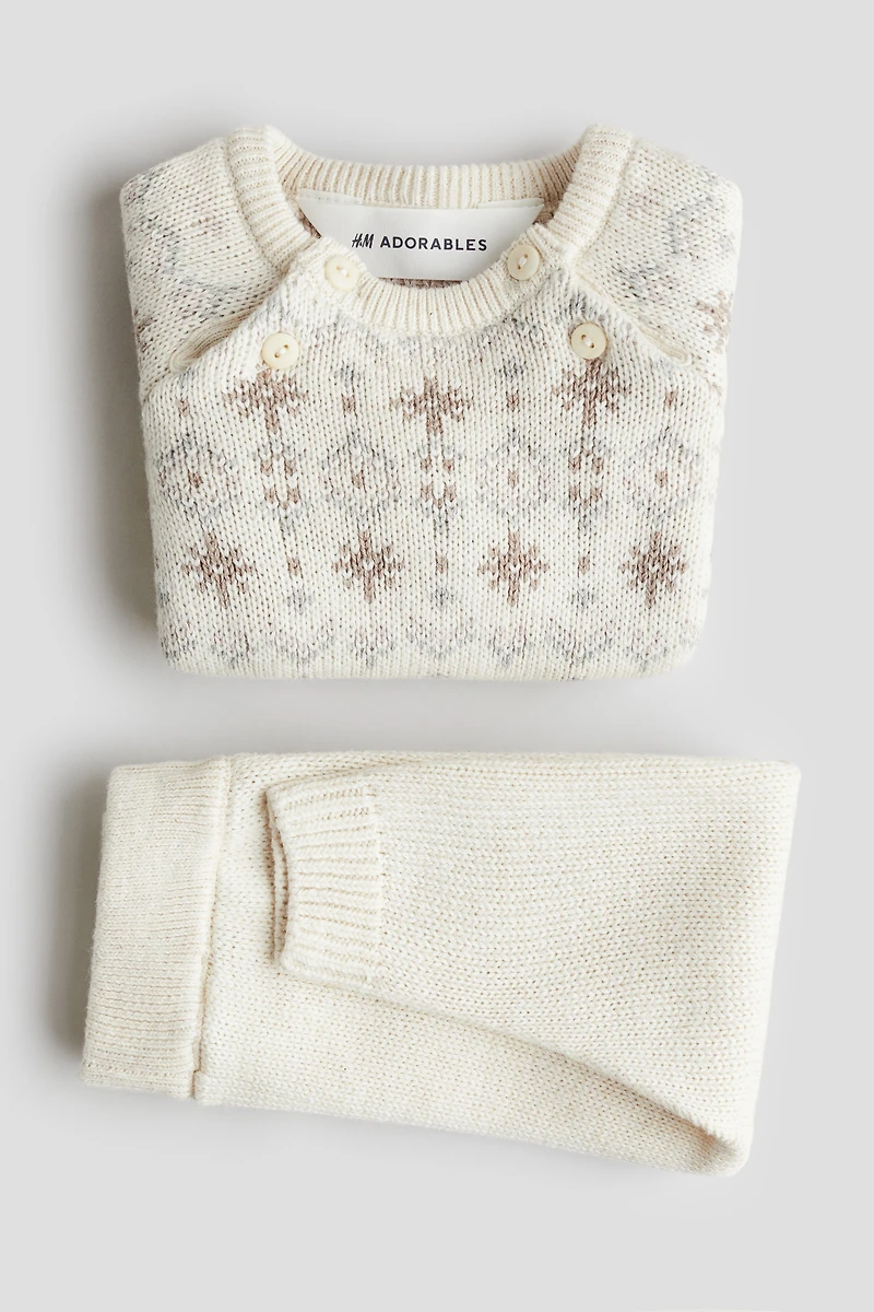 2-Piece Fine-Knit Cotton Set