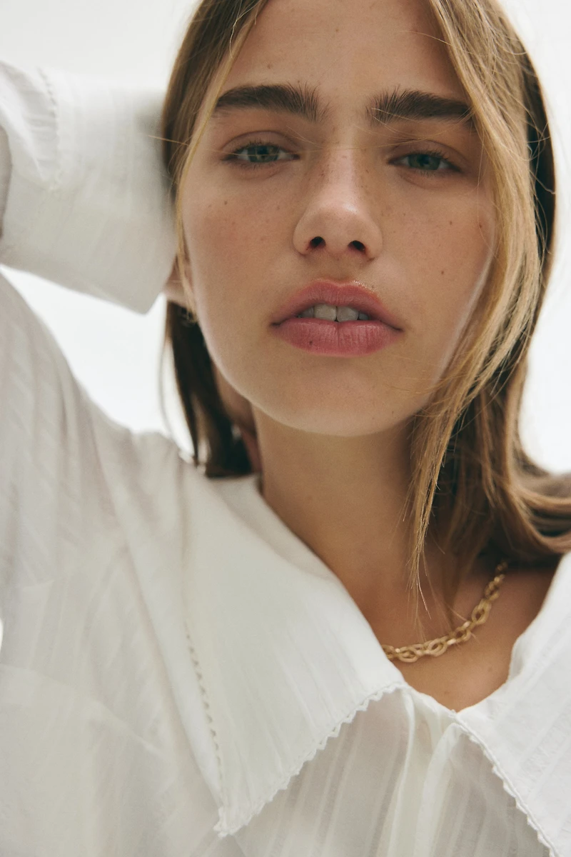 Blouse with Peter Pan Collar