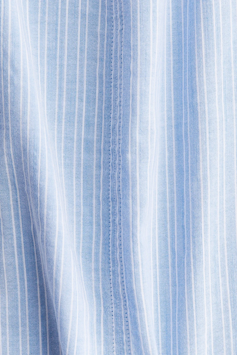 Band-Collar Blouse