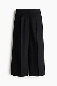 Ankle-Length Linen-Blend Pants