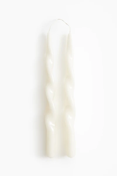 2-pack Spiral Taper Candles