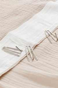 2-pack long muslin curtain lengths