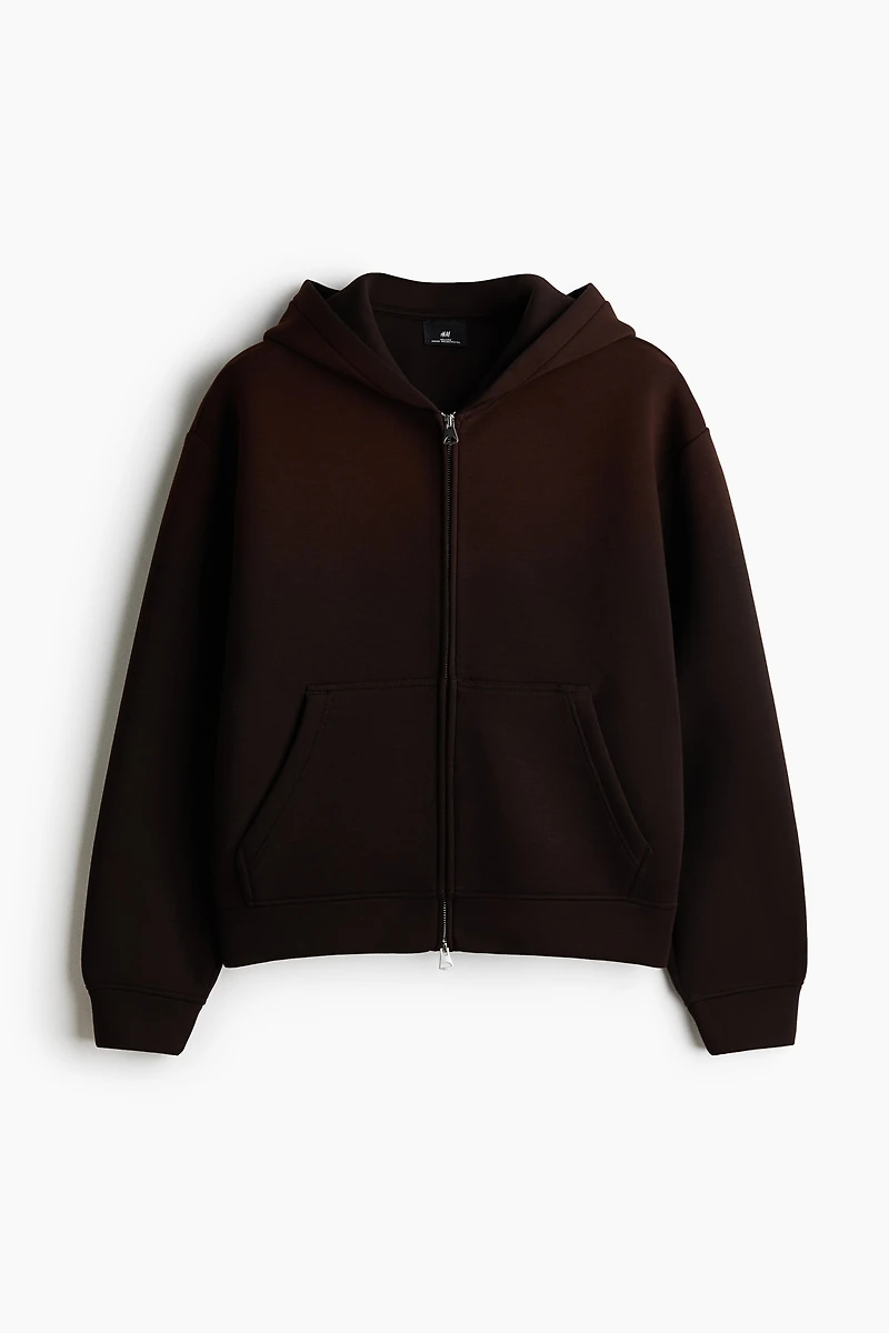 Relaxed-Fit Boxy Scuba Hooded Jacket