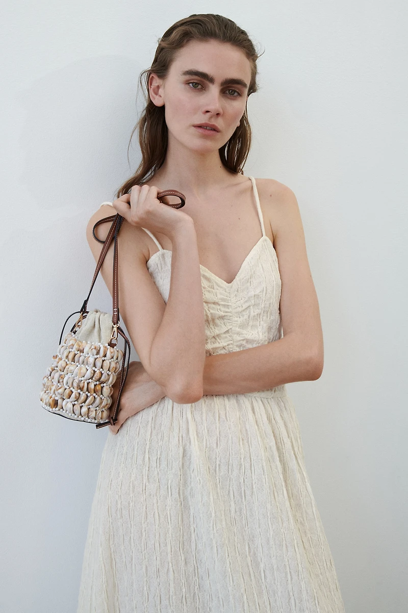Crinkled Strappy Dress