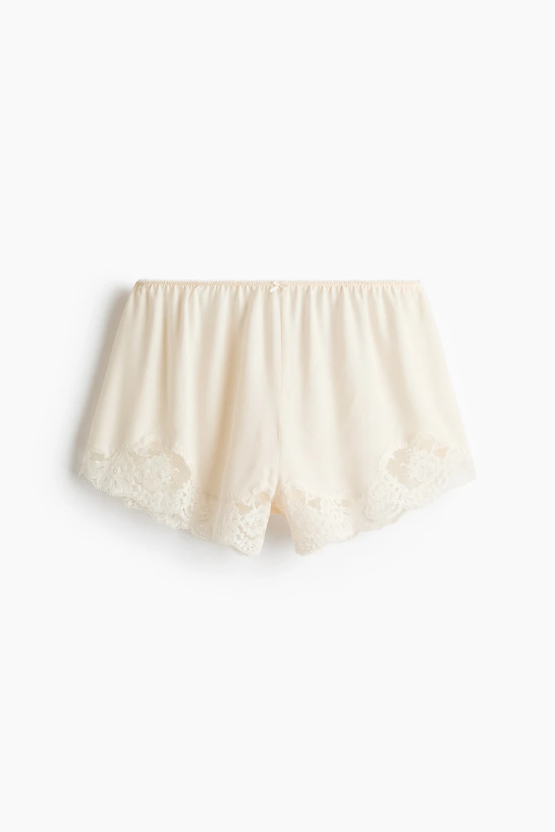 Short de pyjama avec dentelle