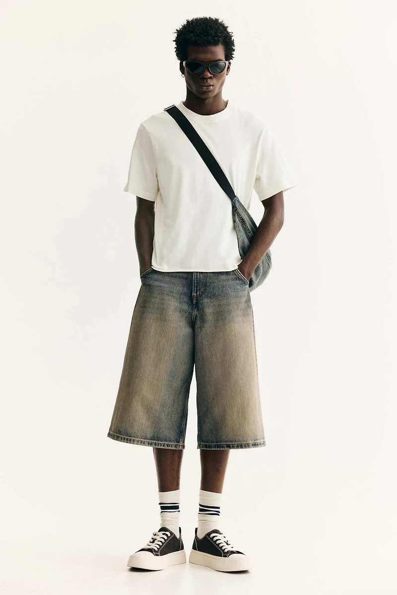 T-shirt délavé coupe classique