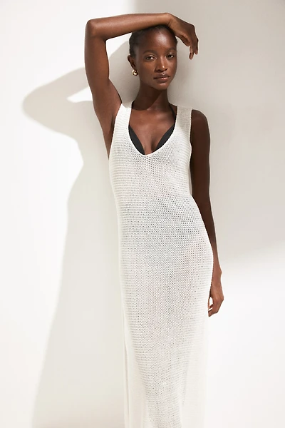 Loose-Knit Beach Dress