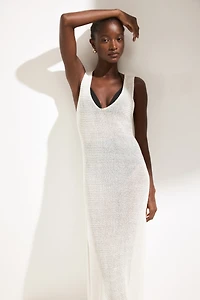 Loose-Knit Beach Dress