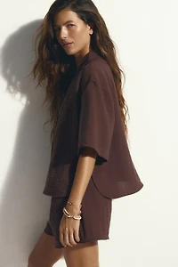 Chemise avec broderie anglaise