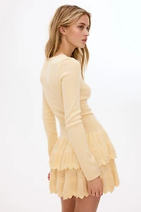 Dress with Tiered Skirt