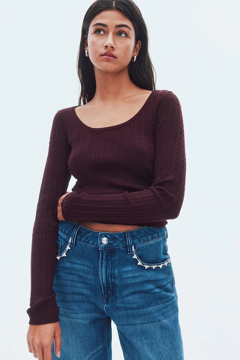 Cable-Knit Sweater