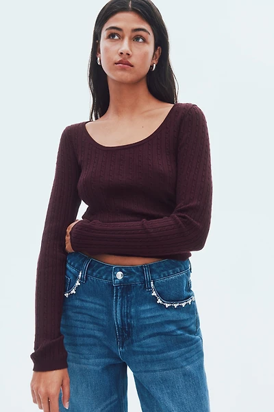 Cable-Knit Sweater