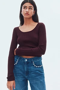 Cable-Knit Sweater