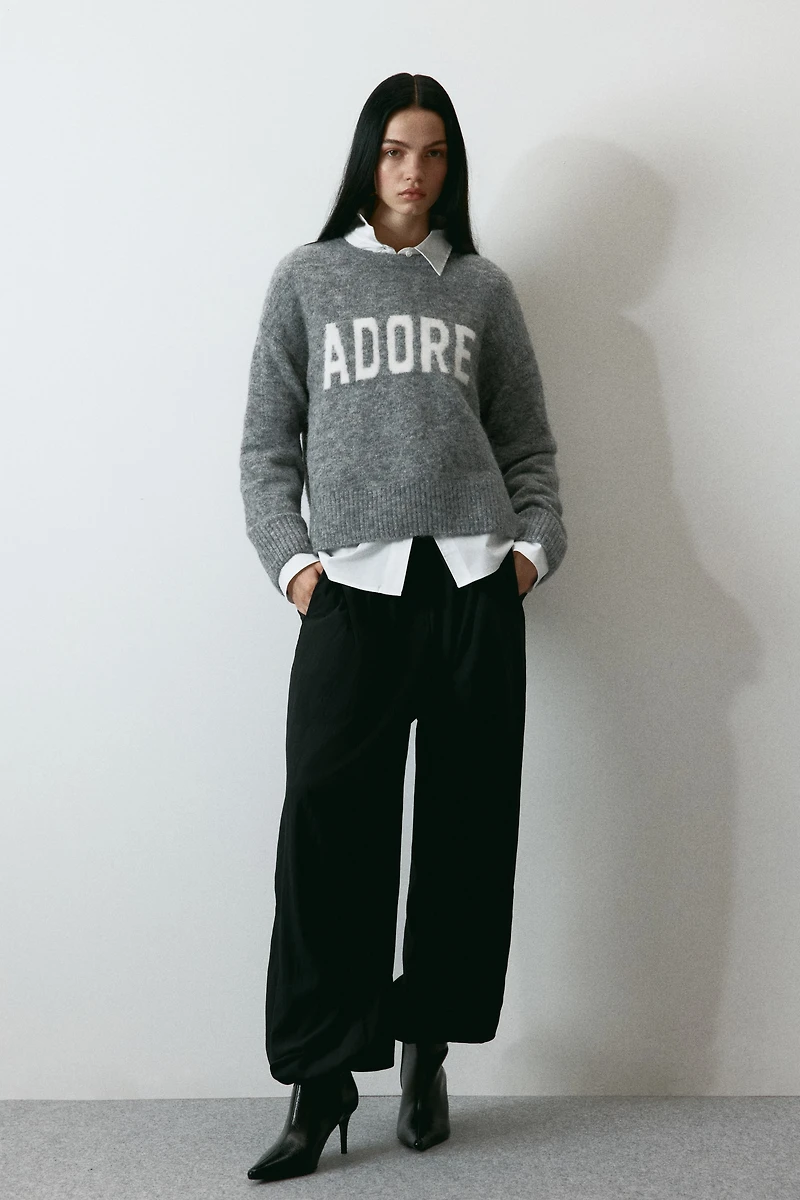 Jacquard-Motif Sweater