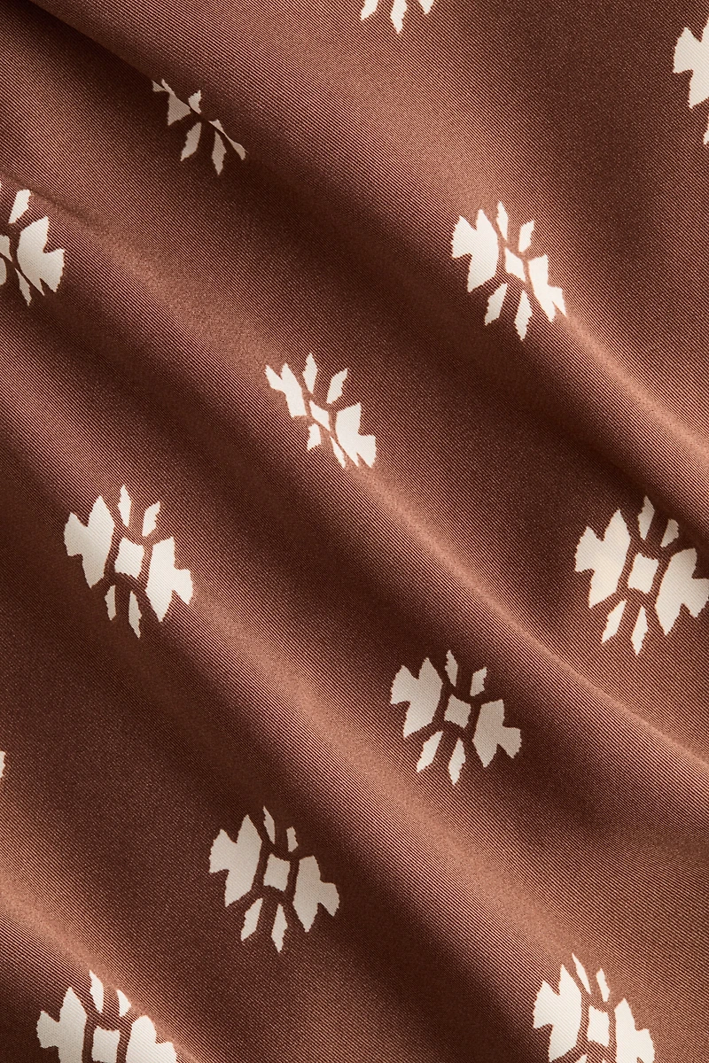 Tie-Belt Satin Jacket