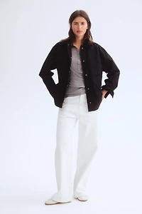 Jacket with Corduroy Collar