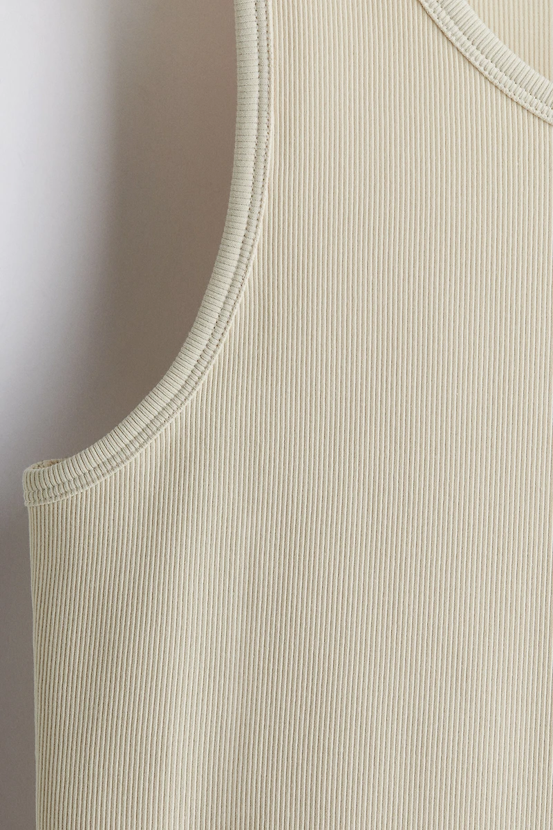 Slim Fit Ribbed Tank Top