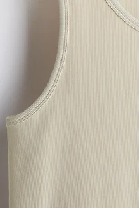 Slim Fit Ribbed Tank Top