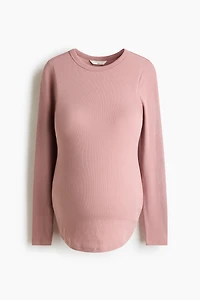 MAMA Ribbed Jersey Top