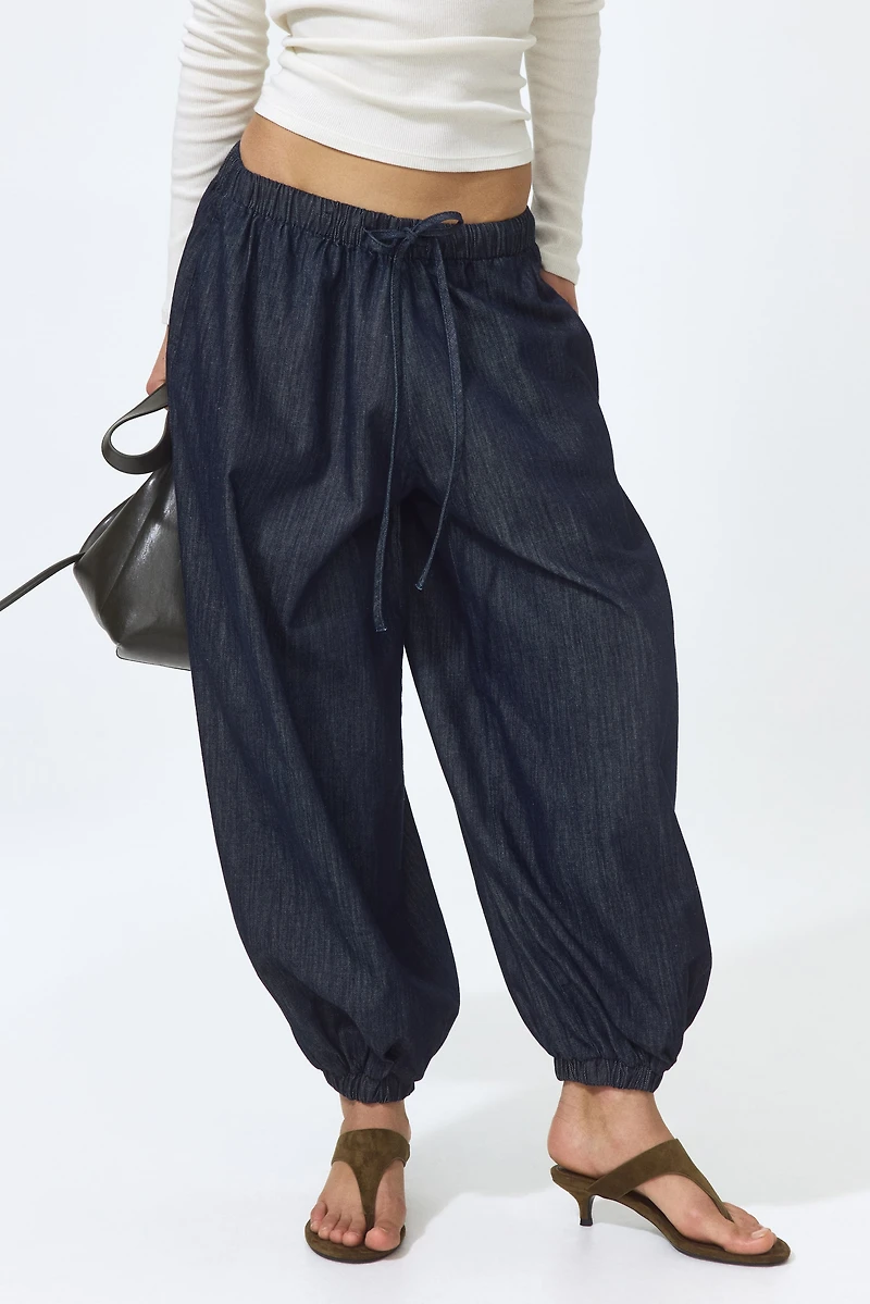 Denim Balloon Pants