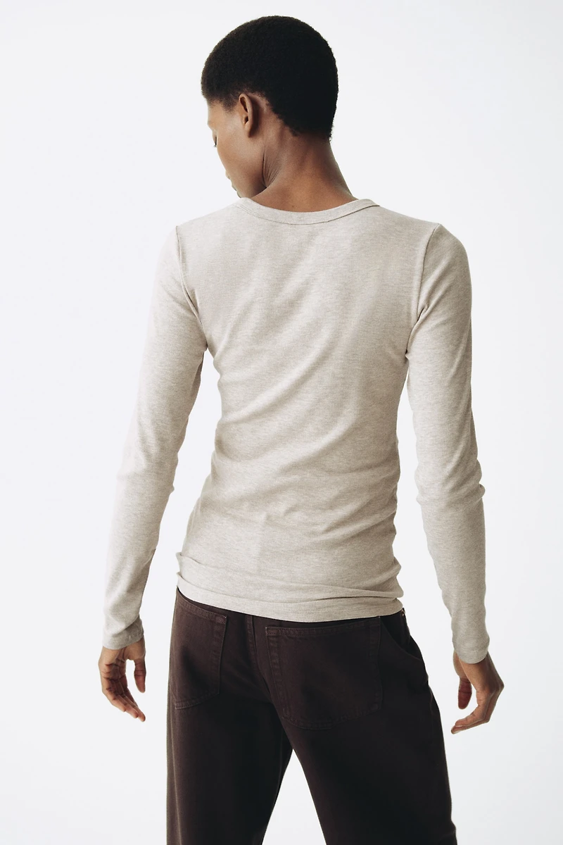 MAMA Haut en jersey côtelé