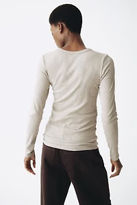 MAMA Haut en jersey côtelé