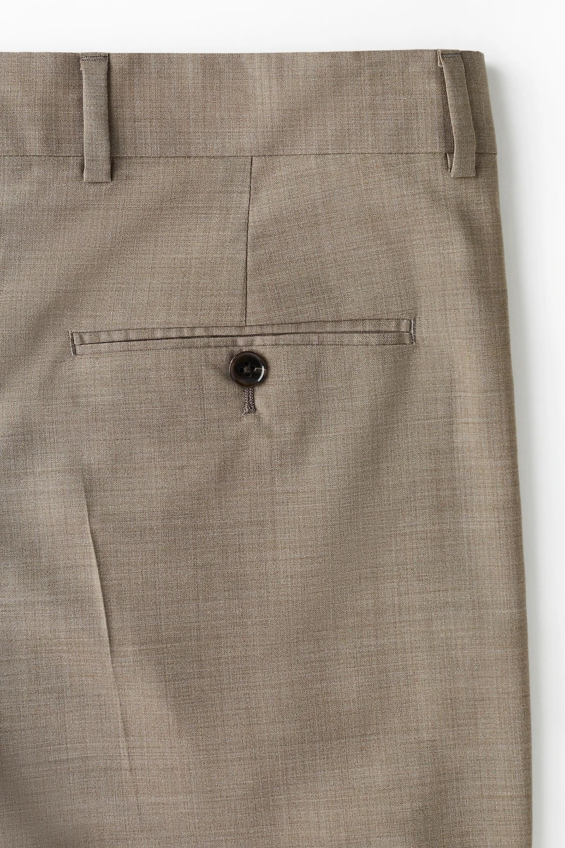 Pantalon de costume classique en laine mélangée