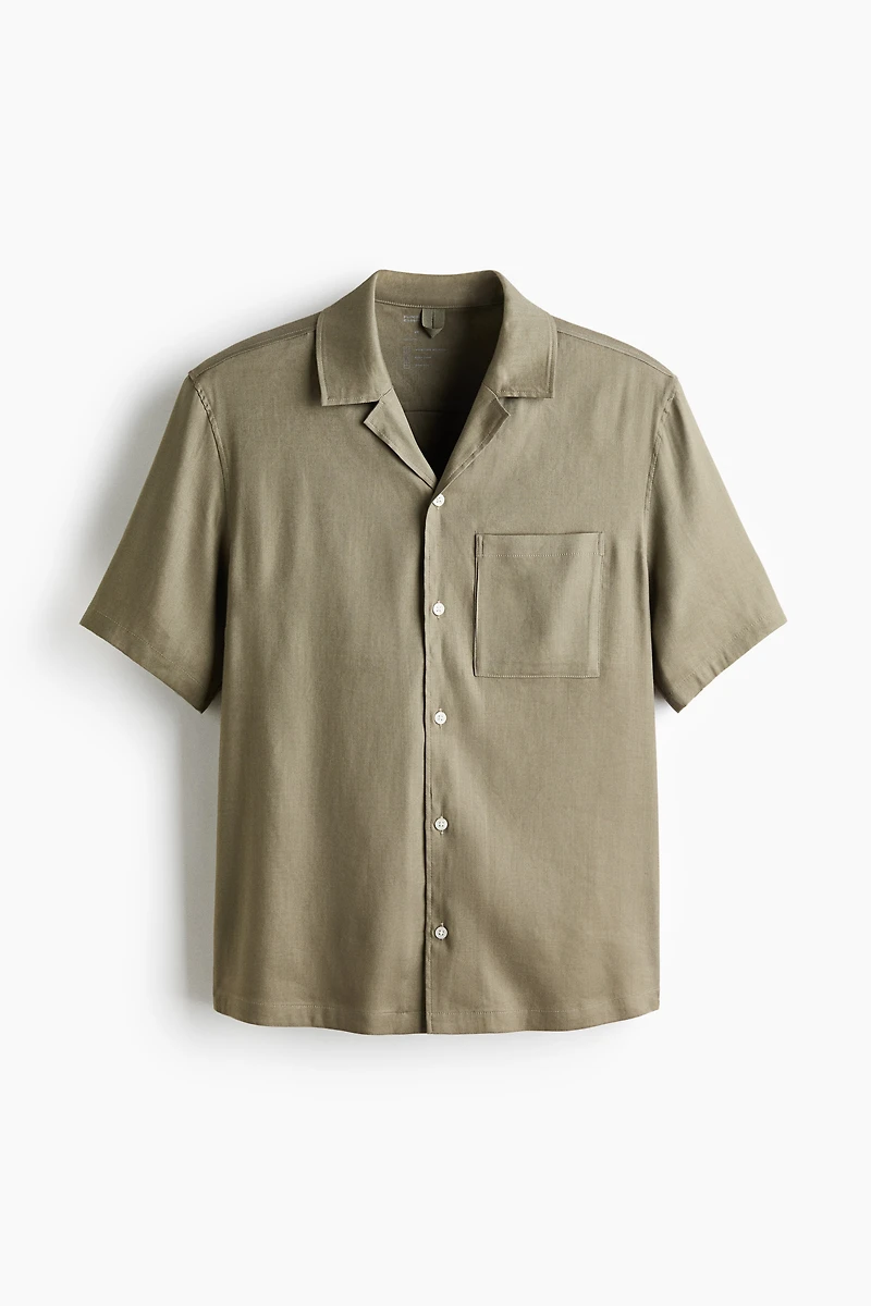 Relaxed-Fit Linen-Blend Shirt