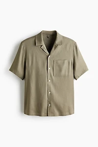 Relaxed-Fit Linen-Blend Shirt