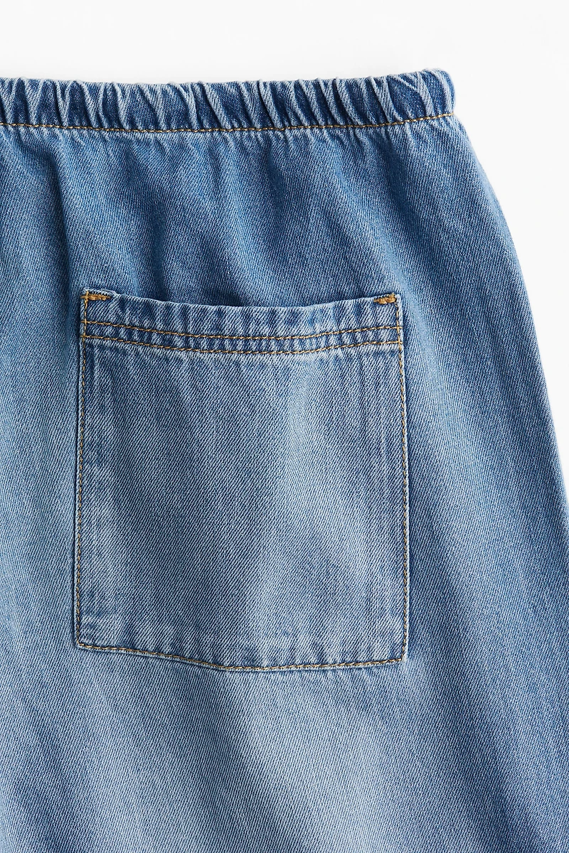 Denim Drawstring Pants