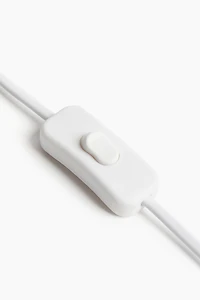 Fabric-Covered Table Lamp