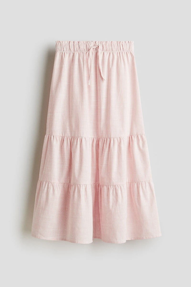 Tiered Cotton Skirt