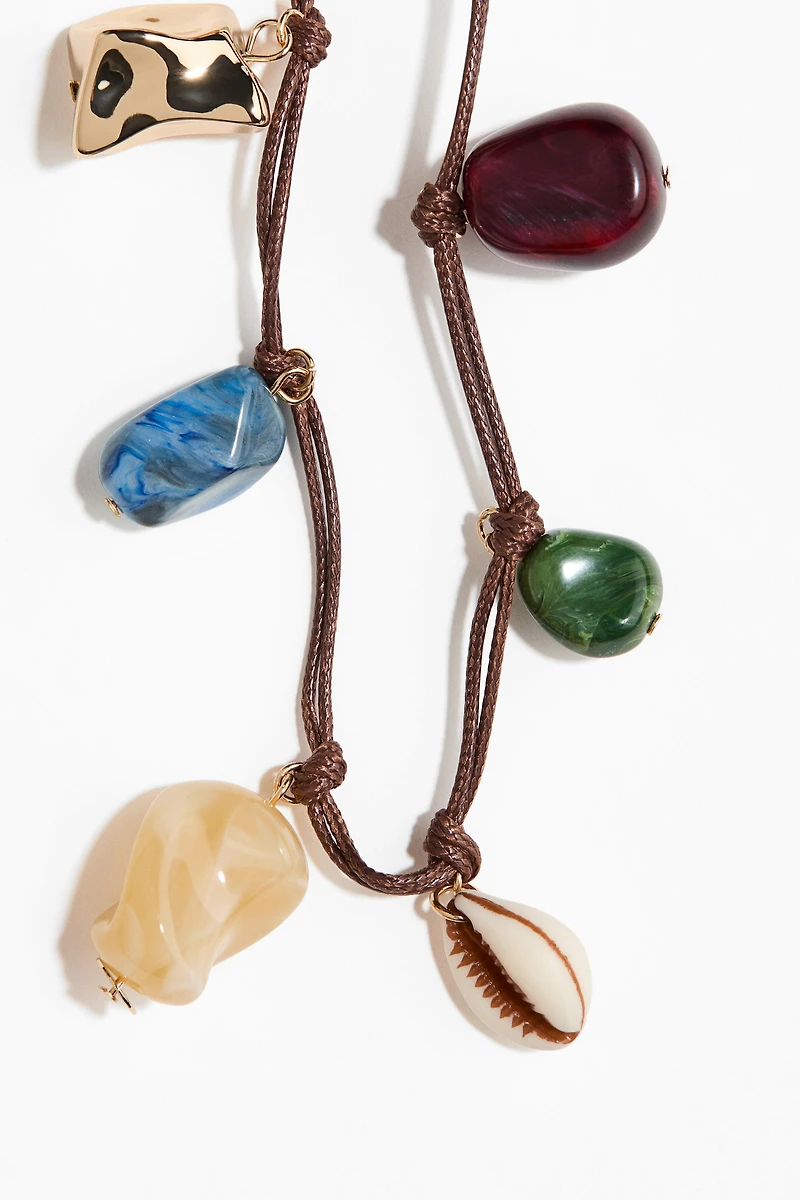 Cord Charm Necklace