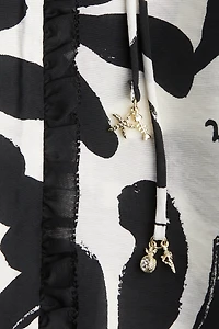 Robe tunique à manches trompette