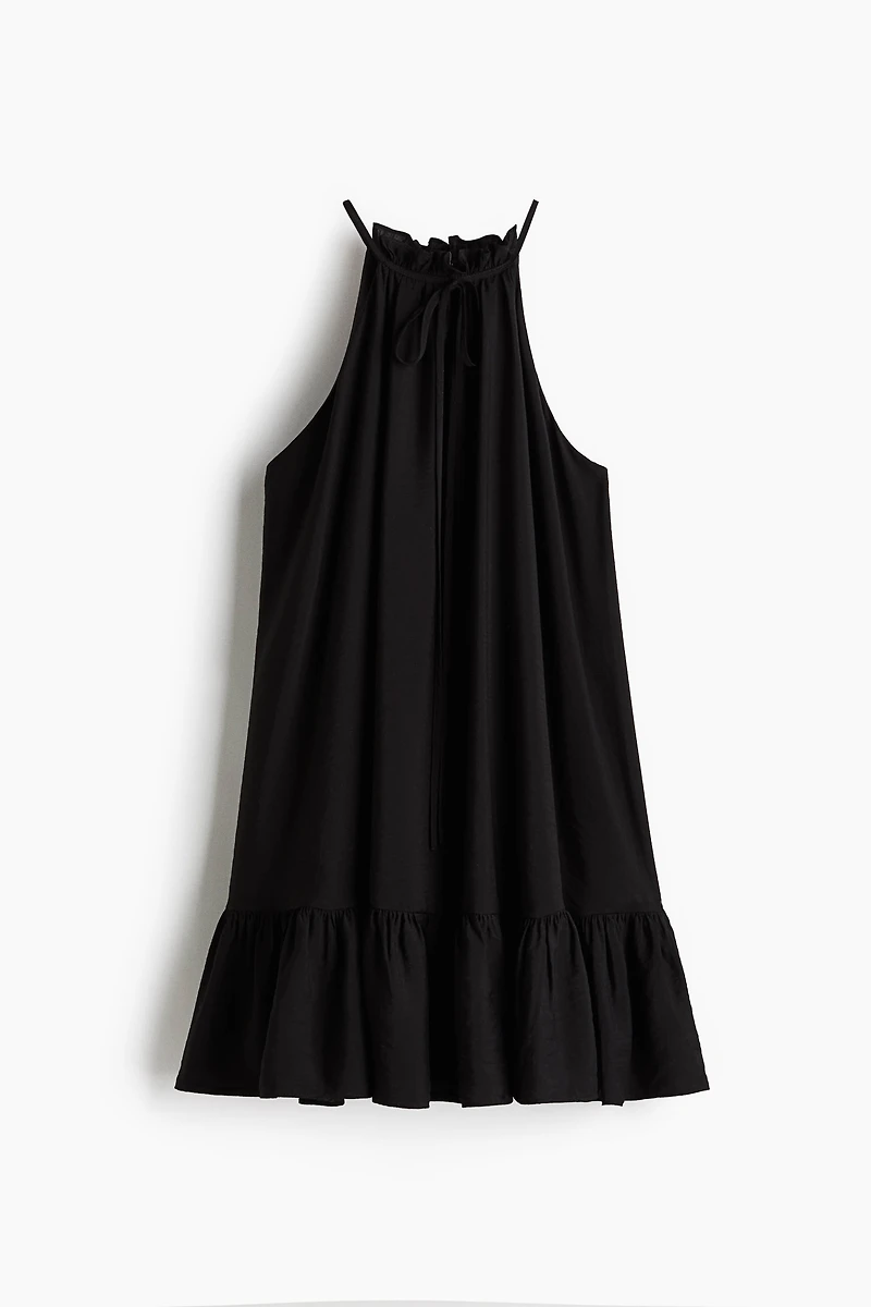 Ruffle-Detail Sleeveless Dress